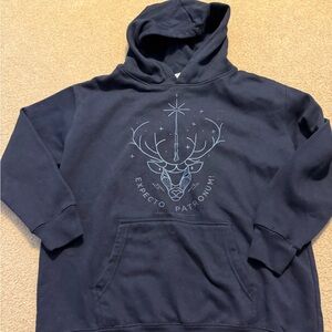 Navy Blue Harry Potter Patronum Hoodie